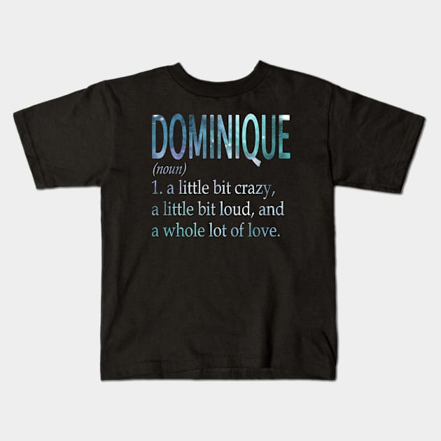 Dominique Kids T-Shirt by GrimdraksJokes